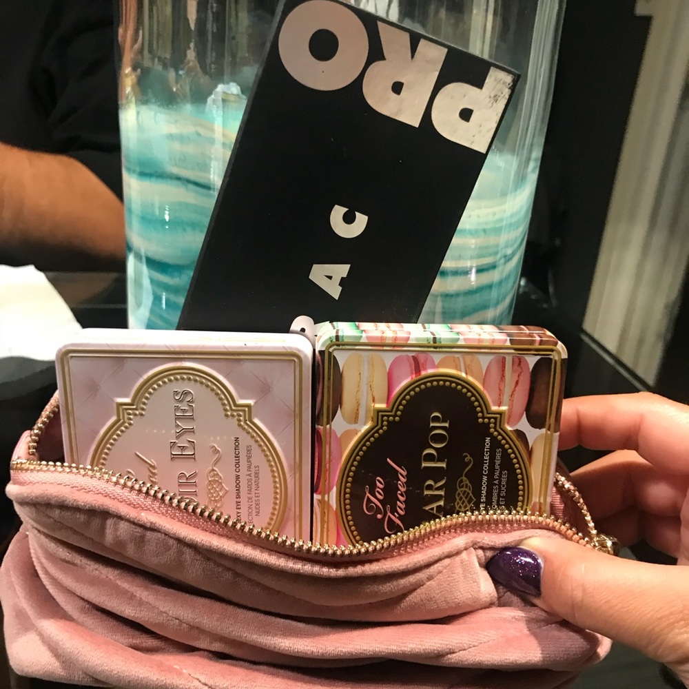 Too Face,Lorac & pink cosmetic bag